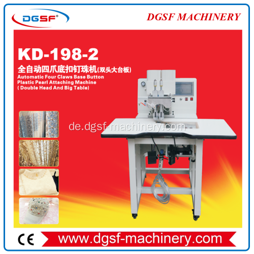 Automatische Vier-abgroße Bodenperlenmaschine (Doppelköpfige große Schreibtischplatte) KD-198-2
